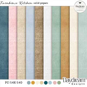 Farmhouse Kitchen Solid Papers by Daydream Designs