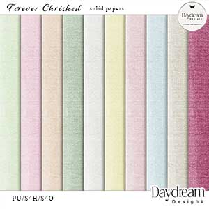 Forever Cherished Solid Papers by Daydream Designs