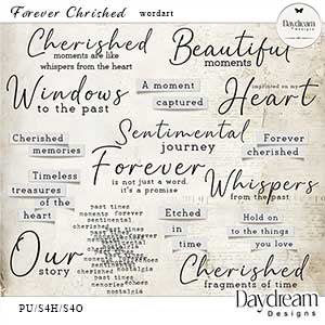 Forever Cherished WordArt by Daydream Designs 
