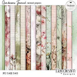 Gardeners Journal Mixed Papers by Daydream Designs 
