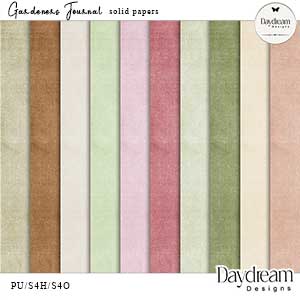 Gardeners Journal Solid Papers by Daydream Designs