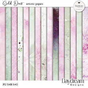 Gold Dust Artistic Papers by Daydream Designs   