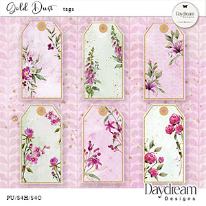 Gold Dust Tags by Daydream Designs     