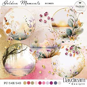 Golden Moments Accents by Daydream Designs  