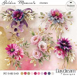 Golden Moments Clusters by Daydream Designs   