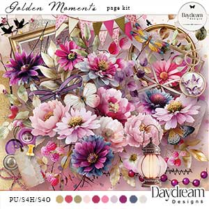 Golden Moments Page Kit by Daydream Designs    
