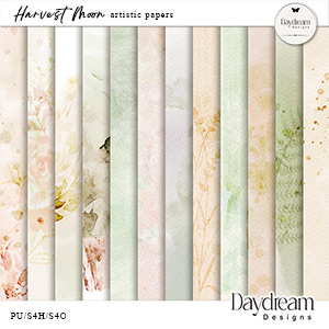 Harvest Moon Artistic Papers by Daydream Designs  