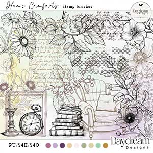 Home Comforts Stamp Brushes by Daydream Designs   