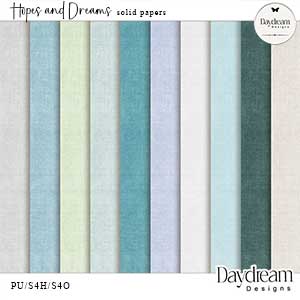 Hopes And Dreams Solid Papers by Daydream Designs