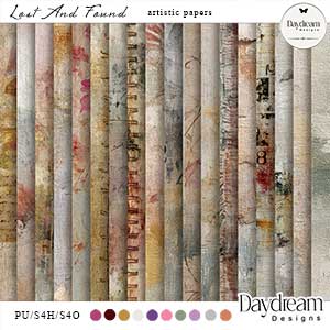 Lost And Found Artistic Papers by Daydream Designs 