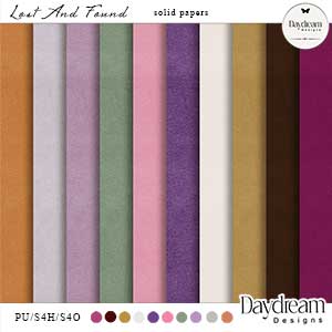 Lost And Found Solid Papers by Daydream Designs