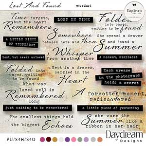 Lost And Found WordArt by Daydream Designs  