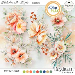 Melodies In Flight Clusters by Daydream Designs   
