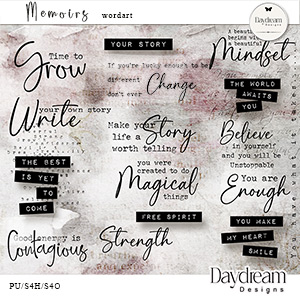 Memoirs WordArt by Daydream Designs