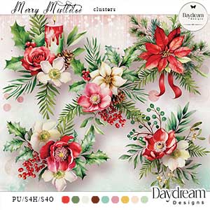 Merry Mistletoe Clusters by Daydream Designs  