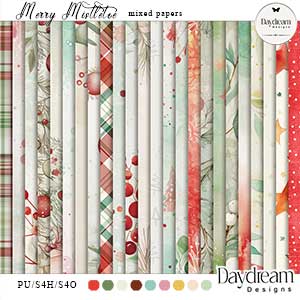 Merry Mistletoe Mixed Papers by Daydream Designs 