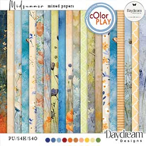 Midsummer Mixed Papers by Daydream Designs 