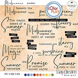Midsummer WordArt by Daydream Designs  