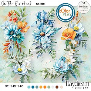 On The Riverbank Clusters by Daydream Designs