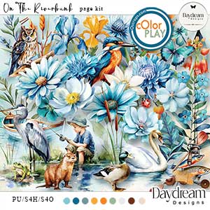 On The Riverbank Page Kit by Daydream Designs