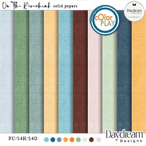 On The Riverbank Solid Papers by Daydream Designs