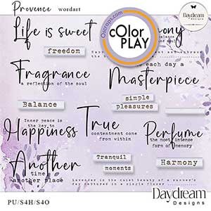 Provence WordArt by Daydream Designs  