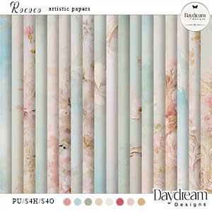 Rococo Artistic Papers by Daydream Designs 