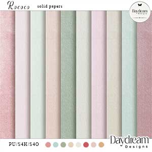 Rococo Solid Papers by Daydream Designs