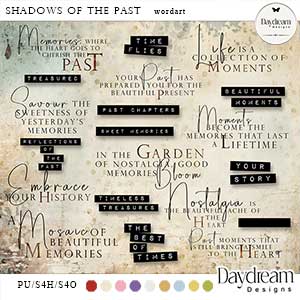 Shadows Of The Past WordArt by Daydream Designs 
