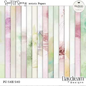 Spririt Of Spring Artistic Papers by Daydream Designs 