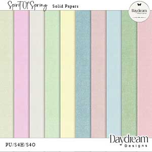 Spririt Of Spring Solid Papers by Daydream Designs