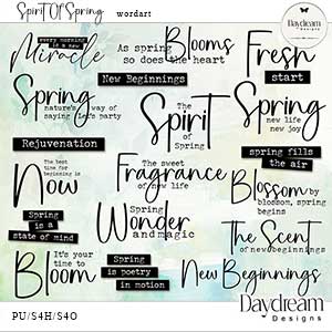 Spririt Of Spring WordArt by Daydream Designs 