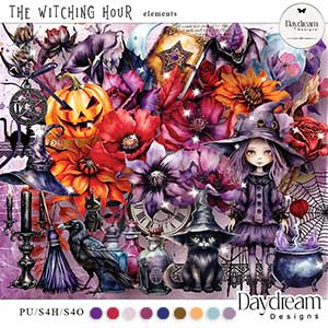 The Witching Hour Page Kit by Daydream Designs   