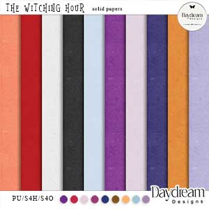 The Witching Hour Solid Papers by Daydream Designs