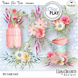 Time For Tea Clusters By Daydream Designs   