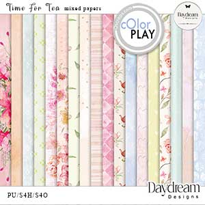 Time For Tea Mixed Papers By Daydream Designs