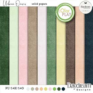 Urban Oasis Solid Papers by Daydream Designs