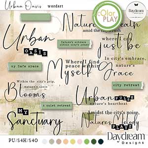 Urban Oasis WordArt by Daydream Designs  