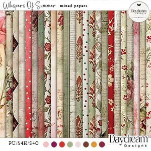 Whispers Of Summer Mixed Papers by Daydream Designs  