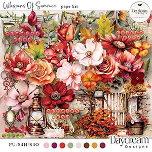Whispers Of Summer Page Kit by Daydream Designs     
