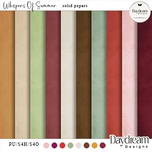 Whispers Of Summer Solid Papers by Daydream Designs 