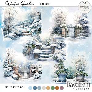 Winter Garden Accents by Daydream Designs   