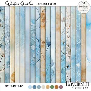 Winter Garden Artistic Papers by Daydream Designs 