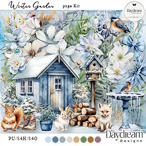 Winter Garden Page Kit by Daydream Designs    
