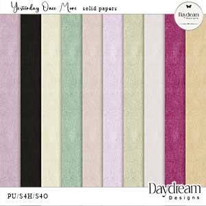 Yesterday Once More Solid Papers by Daydream Designs