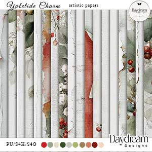 Yuletide Charm Artistic Papers by Daydream Designs 