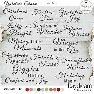 Yuletide Charm WordArt by Daydream Designs 