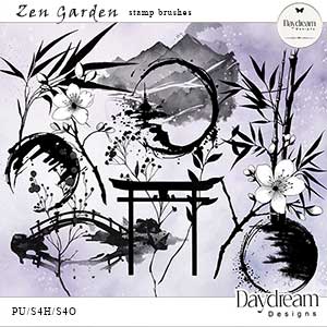 Zen Garden Stamp Brushes by Daydream Designs 