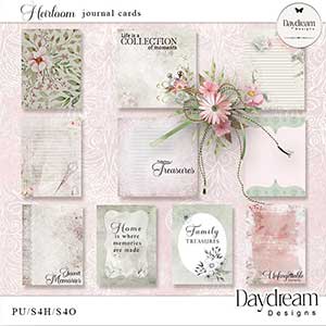 Heirloom Journal Cards by Daydream Designs   
