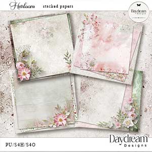 Heirloom Stacked Papers by Daydream Designs 